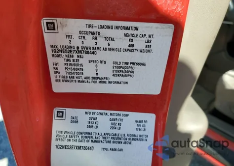 1999 Pontiac Grand Am Se from USA, damaged, VIN 1G2NE52E7XM780440